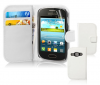 Samsung Galaxy Fame S6810 - Leather Wallet Case White (OEM) Samsung Galaxy Fame S6810 - Leather Wallet Case White (OEM)