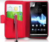 Sony Xperia S Lt26i Δερμάτινη Θήκη Πορτοφόλι Κόκκινο Sony Xperia S Lt26i Δερμάτινη Θήκη Πορτοφόλι Κόκκινο