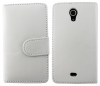 Sony Xperia T Lt30p Δερμάτινη θήκη Πορτοφόλι Λευκό (OEM)