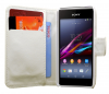 Sony Xperia E1 / E1 Dual - Leather Wallet Case White (ΟΕΜ)