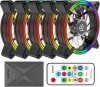 Alseye Halo 4.0 Case Fan 120mm με RGB Φωτισμό και Σύνδεση 4-Pin Molex / 3-Pin 5τμχ