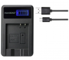 USB Battery Charger  LCD   Panasonic CGA-S008  DMC-FS3 DMC-FX30 S10 LEICA RICOH