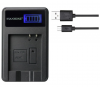 USB Battery Charger με LCD οθονη για Panasonic CGA-S008  DMC-FS3 DMC-FX30 S10 LEICA RICOH