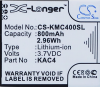 Μπαταρία  CS-KMC400SL  800 mAh συμβατη με  [KAZAM] Life C4, Life Seniors C4, για [MAXCOM] MM822 αντικαθιστα KAC4, για KAC4-AAABD008954, για MM822BB (Cameron Sino)