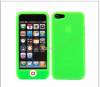 iPhone 5 Silicone Case with home button - Green ()