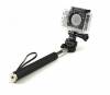 SJCAM Extendable Monopod Pole Selfie Stick Aluminium Πτυσσόμενο έως 0.8m Μαύρο Ασημί