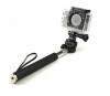 SJCAM Extendable Monopod Pole Selfie Stick Aluminum Folding up to 0.8m Black Silver