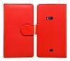 Nokia Lumia 625 - Δερμάτινη Θήκη Πορτοφόλι Κόκκινο (OEM)