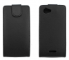Flip Leather Case For Sony Xperia L Black (OEM) Flip Leather Case For Sony Xperia L Black (OEM)