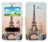 Θήκη Book Ancus S-View Elastic Art Collection Universal για Smartphone 5.7" - 6.0" Paris Μπέζ