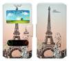 Θήκη Book Ancus S-View Elastic Art Collection Universal για Smartphone 5.7" - 6" Paris Μπέζ