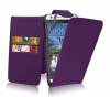 Leather Flip Case for HTC One (M8s) Purple (OEM)