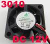 30 x 30x 10mm 12v Brushless DC Cooling Fan 7 Blades DC 3010 31S12M