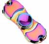 BLCR Two-Spinner Fidget Toy "Rainbow" Metal 3 minutes EDC Hand Spinner for Autism and ADHD