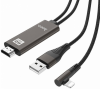 Καλώδιο σύνδεσης Hoco UA14 Lightning σε HDMI 1080P HD 5V/1A Μαύρο 2m