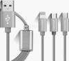 Καλώδιο φόρτισης Awei Braided USB to Lightning / Type-C / micro USB Cable ΑΣΗΜΙ