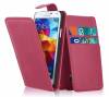 Samsung Galaxy S5 Mini G800F - Leather Flip Case Magenta (OEM)