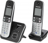 Panasonic KX-TG6822 Ασύρματο Τηλέφωνο Σετ 2 Ακουστικά με ανοιχτή ακρόαση Μαύρο Panasonic KX-TG6822 Ασύρματο Τηλέφωνο Σετ 2 Ακουστικά με ανοιχτή ακρόαση Μαύρο