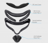 Σύστημα Oculus Quest 2 Replacement PU Widened Face Pad Cushion Face Cover Bracket Protective Mat Eye Pad For Oculus Quest 2 VR