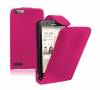 Leather Flip Case for Huawei Ascend G6 4G Magenta (OEM)