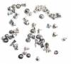 iPhone 7 Complete Screw set with Bottom Screws in Silver -Replacement part (compatible) (Bulk)