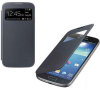 Samsung Galaxy S4 mini i9190 S-View Flip Case With Battery Back Cover - Black OEM