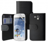 Samsung Galaxy S Duos 2 S7582 / Galaxy Trend Plus S7580 - Δερμάτινη Θήκη Πορτοφόλι Μαύρη (OEM)