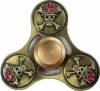 BLCR Three-Spinner Fidget Toy "Pirates" Metal 3 minute EDC Hand Spinner for Autism and ADHD Five Gear Gold