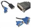 DVI 60pin male to 2 VGA female (OEM)