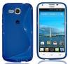 Huawei Ascend Y600 - TPU Gel Case S-Line Blue (ΟΕΜ)