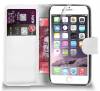Apple iPhone 7 Θήκη Δερμάτινη Θήκη Πορτοφόλι Με Πίσω Κάλυμμα Σιλικόνης Λευκό (ΟΕΜ)