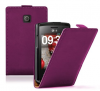 LG Optimus L1 II E410 - Leather Flip Case Purple (OEM)