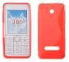 Θήκη TPU Gel S-Line για Nokia Asha 301 Κόκκινο (OEM)