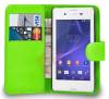 Sony Xperia E3 - Leather Wallet Case Green (ΟΕΜ)