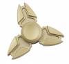 BLCR Three-Spinner Fidget Toy "Crab Legs" Aluminium Alloy 3 minute EDC Hand Spinner for Autism and ADHD Gold