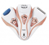 Kemei KM-3010 Lady Shaver White And Pink - Blade Depilator