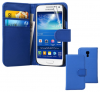 Samsung Galaxy S4 mini i9190 Leather Wallet Case Blue SGS4I9190LWCBLU OEM