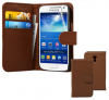 Samsung Galaxy S4 mini i9190 Leather Wallet Case Brown SGS4I9190LWCBR OEM