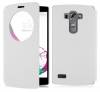 LG G4 Beat / G4S H735 - Δερμάτινη Stand θήκη Με Παραθυράκι Και Πίσω Πλαστικό Κάλυμμα Λευκό (OEM) LG G4 Beat / G4S H735 - Δερμάτινη Stand θήκη Με Παραθυράκι Και Πίσω Πλαστικό Κάλυμμα Λευκό (OEM)