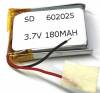   MP3 MP4 GPS 3 7V 180mAh 28x20x5mm 602025 (Oem) (Bulk)