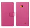 Microsoft Lumia 640 -  Leather Wallet Case Magenta (OEM)