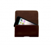 Universal brown XL Leather Belt Clip Holster Case Pouch Cover for mobile phones