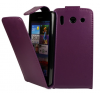 Leather Flip Case for Huawei Ascend G510 Purple (OEM)