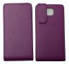 Samsung Galaxy Alpha G850f - Leather Flip Case Purple (OEM)