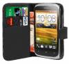 Δερμάτινη Θήκη/Πορτοφόλι για HTC Desire C Μαύρο (OEM)