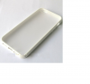 iphone 5 TPU bumper Frame Matte clear back hard case cover White I5BUHCW