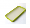 iphone 5 TPU bumper Frame Matte clear back hard case cover Green I5BUHCG
