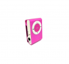 Brushed metallic style MP3 Player in Hot Pink