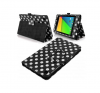 Leather Case for Asus Google Nexus 7 2013 7 Black with White Dots (OEM)