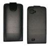 LG Optimus 4X HD P880 Leather Flip Case - Black (OEM)